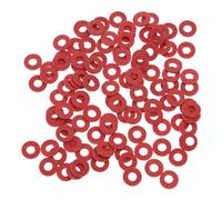 Lot de 100 rondelles plates en fibre de papier pour carte mère Rouge