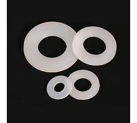 Lot de 100 rondelles plates en nylon blanc - Joints d'espacement en plastique dur M2-M20 for diverses applications(M4x9x1mm)