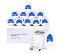 Lot de 100 rouleaux de 500 étiquettes autocollantes blanches de qualité supérieure - 100 x 150 mm - Compatibles avec les imprimantes Zebra et Munbyn pour Amazon Royal Mail