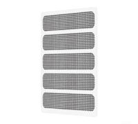 Lot de 100 rustines de réparation en métal pour vitres et portes - Grises - Avec forte adhérence pour la protection contre les insectes - Matériel de bricolage - Méthode de fixation rapide (20 pièces)