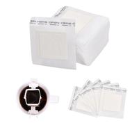 Lot de 100 Sac de Filtre Café Portable, Sacs Filtrants à Café avec Oreille Suspendue, filtres à café pour camping, filtres à café jetables en papier blanc pour les voyages, le camping, la maison