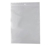 Lot de 100 sachets 190 x 250 mm fermeture zip Transparent. Sachet fermeture zip 19 x 25 cm 50u sac plastique compatible alimentaire et congélation de marque UNIVERS GRAPHIQUE REF UGZ190250