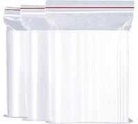 Lot de 100 sachets à auto-fermeture hermétique en plastique transparent 12 x 18 cm