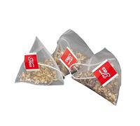 Lot de 100 sachets de thé pyramidaux en nylon à une seule ficelle transparente - Jetable - Infuseur à thé - Sachets cadeaux vides