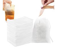 Lot de 100 sachets de thé vides réutilisables, petits sachets non tissés pour brasser la cuisine, le brassage, la maison, la cuisine, le bureau, le café, la soupe