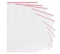 Lot de 100 sachets en plastique - Fermeture pression - Transparents - Refermables - En plastique polyéthylène 35x45cm