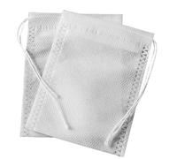 Lot de 100 sachets filtrants en coton non tissé avec cordon de serrage de qualité alimentaire pour infuseur à thé aux épices 6 x 8 cm