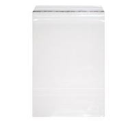 Lot de 100 sachets hermétiques transparents en pP format a5 165 x 220 mm-épaisseur : 50 µm fermeture adhésive avec trou d'aération