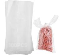 Lot de 100 sachets PVA pour pêche à la carpe, sacs PVA à dissolution rapide pour bouillettes, carpe, nourriture, maïs en conserve, farine de poisson, pellets,70 x 140 mm