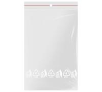 Lot de 100 sachets ZIP 20 x 30 cm - sachet plastique ZIP transparent de qualité supérieure