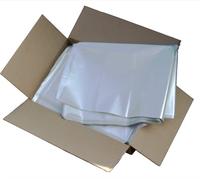 Lot de 100 sacs à gravats en plastique très résistant pour la construction de déchets de jardin pour les constructeurs et le jardinage Capacité de 32 litres Grande taille 50,8 x 76,2 cm (transparent)