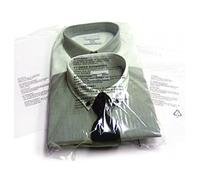 Lot de 100 sacs à vêtements en plastique transparent auto-scellants avec avertissement de sécurité refermables en polypropylène pour vêtements, t-shirts, chemises - Sacs postaux (25,4 x 35,6 cm)