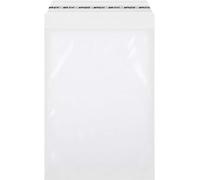 Lot de 100 sacs autocollants en film plastique de 225 x 310 mm, format A4, transparents, antistatiques, parfaits pour emballer des supports d'impression ou des textiles.