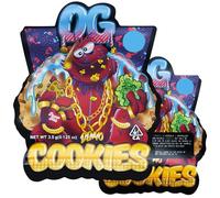 Lot de 100 sacs Cali Packs 3,5 g | Pochette - Petit sac Mylar résistant aux odeurs | Baggies (Cookie)