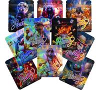 Lot de 100 sacs Cali Packs 3,5 g | Pochette - Petit sac Mylar résistant aux odeurs | Baggies (Mix Runtz)