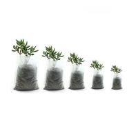 Lot de 100 sacs de pépinière non tissés écologiques pour une croissance et un développement efficaces des plantes (12 x 18 cm)