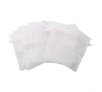 Lot de 100 sacs de protection réutilisables en organza avec cordon de serrage pour lutter efficacement contre les parasites dans les jardins et les vergers (10 x 15 cm)