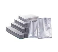 Lot de 100 sacs d'emballage sous vide en feuille d'aluminium Mylar thermoscellables pour cuisson à la vapeur sèche et à long terme (6 x 9 cm)