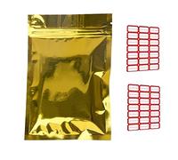Lot de 100 sacs d'emballage sous vide en Mylar pour le rangement, pochettes plates extra épaisses à fermeture éclair, refermables, adaptées pour les emballages frais (6 x 8 cm)