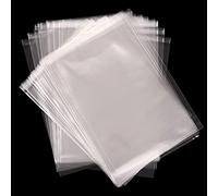 Lot de 100 sacs en cellophane transparents auto-adhésifs, 9,65 * 11,68 cm Sacs d'affichage en cellophane auto-scellants / Sacs scellables, sans danger pour les aliments, sacs en cellophane pour