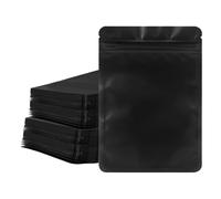 Lot de 100 sacs en Mylar - 14 x 20 cm - Anti-odeurs - Fermeture à glissière - Sacs d'emballage refermables à chaud - Pour aliments, bijoux, appareils électroniques