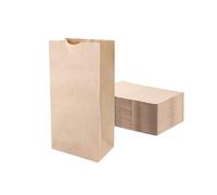 Lot de 100 sacs en papier marron 0,9 kg