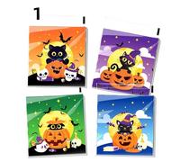 Lot de 100 sacs en plastique Happy Halloween pour bonbons, biscuits, biscuits et collations, fournitures de décoration de fête d'Halloween