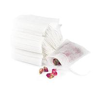 Lot de 100 sacs filtrants en coton avec cordon de serrage pour épices, savon, herbes, thé 10 x 15 cm