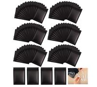 Lot de 100 Sacs Jetables pour Serviettes Hygiéniques, 10 cm x 15 cm Noir Sachet D'élimination Scellés, Opaques Distributeur de Sachets Refermables pour Tampons, Hygiène Féminine