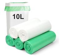 Lot de 100 Sacs Poubelle biodégradables/Sac Poubelle Compostable pour aliments, ménages, déchets de jardin dans la cuisine, le bureau, la maison, les animaux de compagnie