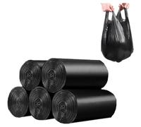 Lot de 100 sacs poubelle épais pour salle de bain ou salon, noir