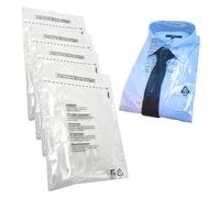 Lot de 100 sacs transparents auto-adhésifs en polypropylène refermables avec avertissement de sécurité - Parfaits pour la présentation de vêtements, les travaux manuels, les emballages postaux, les