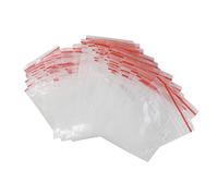 Lot de 100 sacs transparents refermables en plastique avec fermeture éclair autocollante pour bijoux, boulangerie, bougie, savon, biscuits, bijoux décoratifs