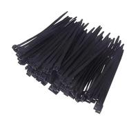 Lot de 100 sangles auto-bloquantes en nylon noir à double boucle V4D0