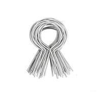 Lot de 100 sangles de fixation en métal pour une installation efficace du treillis métallique dans les fermes, les jardins et les clôtures routières (carré)