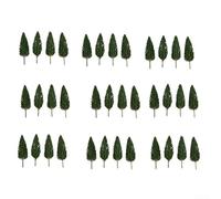 Lot de 100 sapins miniatures de 38 mm à l'échelle Z pour train et chemin de fer, paysage, modélisme, table de sable, fête, décoration d'intérieur