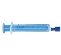 Lot de 100 seringues à usage unique 5 ml + bouchon combiné Bleu