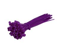 Lot De 100 Serre-câbles Autobloquants Nylon, Attaches Plastique, Sangles D'emballage Et Organisateur Câble DIY Multicolores Gestion des Câbles(Purple,4x200mm)