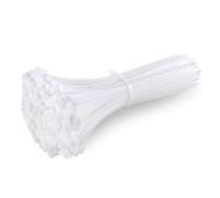 Lot de 100 serre-câbles en nylon autobloquants, boucle en plastique, sangle d'enroulement de fil, organisateur de fermeture éclair, ceinture de tension Gestion des Câbles(White,4x400mm)