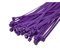 Lot de 100 serre-câbles en polyamide 6.6 de qualité industrielle Violet 4,8 x 300 mm