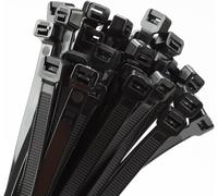Lot De 100 Serre-Câbles Noirs De 35,6 Cm-90,7 Kg-En Plastique Solide-Ultra Résistants-Pour Intérieur Et Extérieur-Résistant Aux Uv