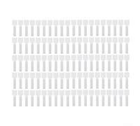 Lot de 100 serre-câbles pour intérieur de jardin avec lien solide pour organiser les fils sur les murs, plafonds et plinthes (blanc)