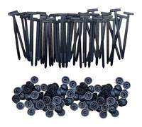 Lot de 100 serre-câbles universels en nylon à boucle, clips de faisceau de câbles de voiture, attaches zip robustes auto-bloquantes, outil d'attaches de câbles en plastique polyvalent pour réparation