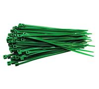 Lot de 100 serre-câbles verts - 100 mm x 2,5 mm - Qualité artisanale, courts, 8,1 kg - Force de traction