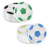 Lot de 100 serviettes de table décoratives pour fête d'anniversaire sur le thème du football pour enfants, fans de football, événements sportifs, fournitures de fête de football, 33 cm