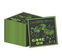 Lot de 100 serviettes de table jetables en papier pour jeux de rôle - 33 x 33 cm