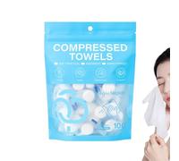 Lot de 100 serviettes de toilette absorbantes portables emballées individuellement - Serviette de bain pour voyage et camping, pour dortoir, gym, randonnée, sac à dos, sport et vacances