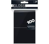 Lot de 100 Sleeves Ultra Pro Pro-Gloss Format Standard 66x91mm (Noir)
