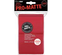 Lot de 100 Sleeves Ultra Pro Pro-Matte Format Standard 66x91mm (Rouge)