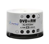 Lot de 100 Smartbuy Vierge DVD + RW 4 x 4,7 Go 120 Min Logo DVD réinscriptibles Media Disc